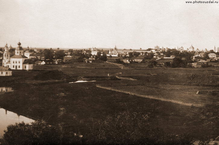 Вид на западную часть Суздаля в начале XX века