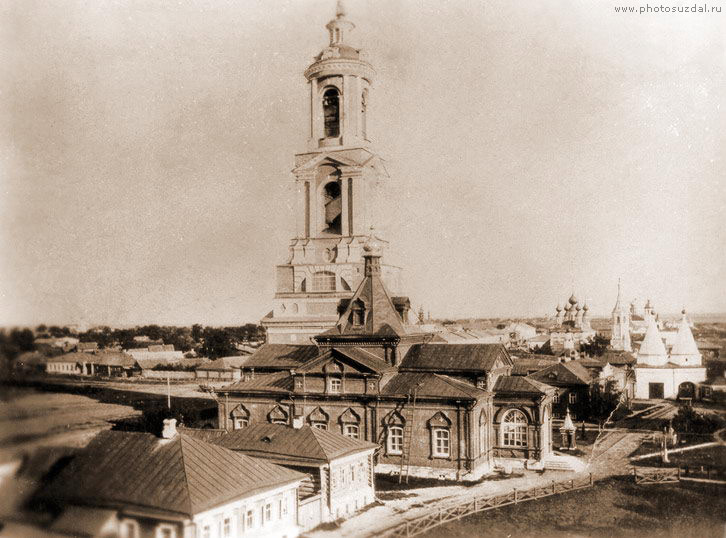 Сретенская церковь в Ризоположенском монастыре на старом фото