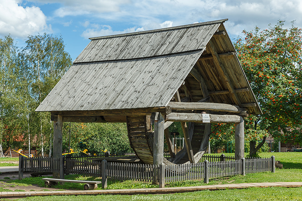 Ступальный колодец в Суздальском музее деревянного зодчества
