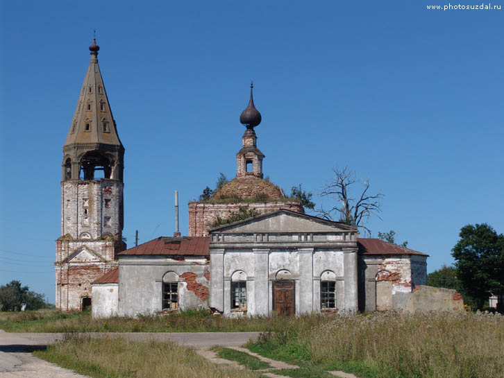 Никольская и Скорбященская церкви в селе Большое Борисово
