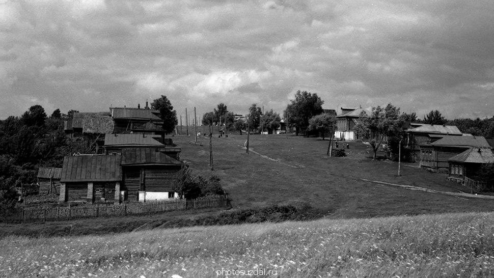 Село Суромна Суздальского района на старой фотографии середины двадцатого века